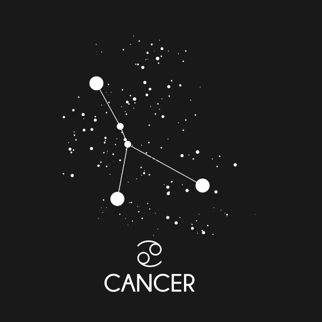 Cancer Constellation Zodiac Symbol by Wolfek246