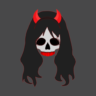 Devil Girl Skull T-Shirt