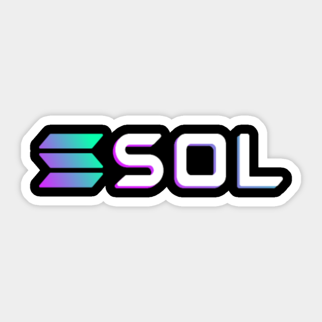 SOL crypto logo Solana - Solana - Sticker