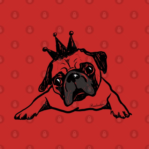 Pug dog by Pendientera