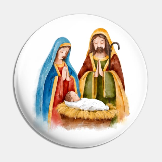 Nativity Sleeping Jesus Pin by Mako Design 