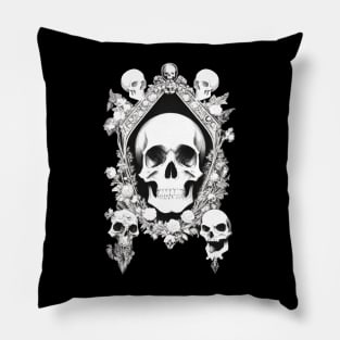 Santa Muerte In The Mirror - V2 Pillow