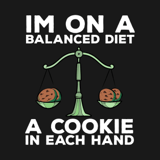 Funny Diet Cookies Meme Weightloss Gym Workout Fitness Gift T-Shirt