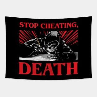 Don't Cheat, Death! T-shirt Design Tapestry