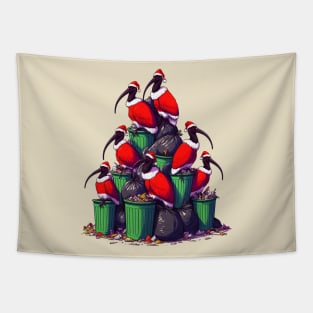 Xmas Bin Chicken Tapestry