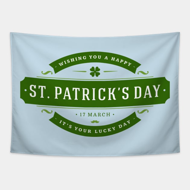 St. Patrick's Day March 17 Tapestry by CoffeeandTeas