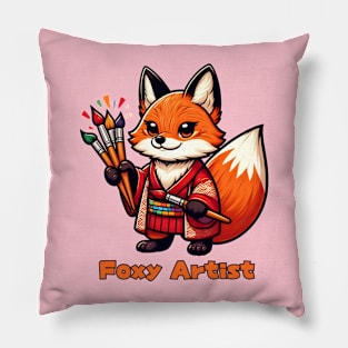 Foxy artist Pillow