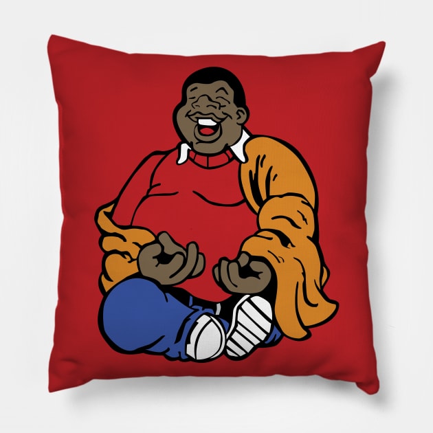 Fat Albert Buddha Pillow by PrettyGoodPosters