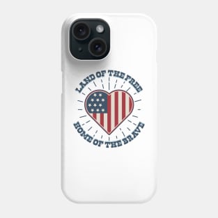 heart USA Phone Case