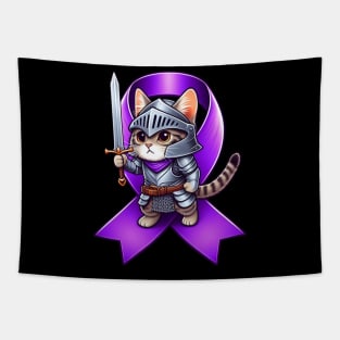 Cute Cat Lupus Awareness Warrior: Championing the Cause Tapestry