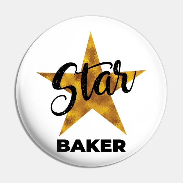 star baker gold Pin by shimodesign