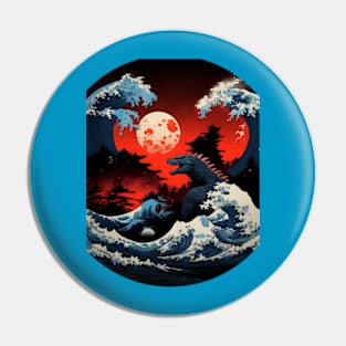 Kanagawa Monster Pin