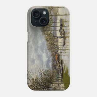 The Flood on the Road to Saint-Germain by Alfred Sisley Phone Case