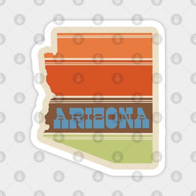 Arizona (70s Groovy) Magnet by TommyVision