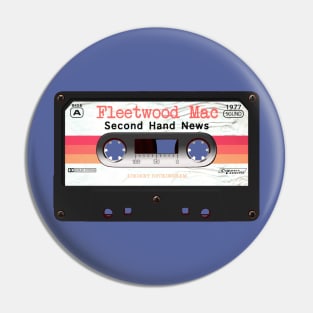 CASSETTE SONG SECOND HAND NEWS (FLEETWOOD MAC) Pin