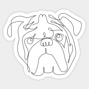 English Bulldog Stickers for Sale