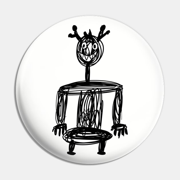 Scaribot Pin by Pheona and Jozer Designs