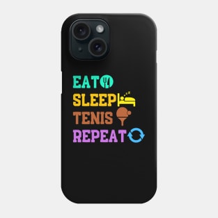 Table Tennis Eat sleep tennis repeat Phone Case