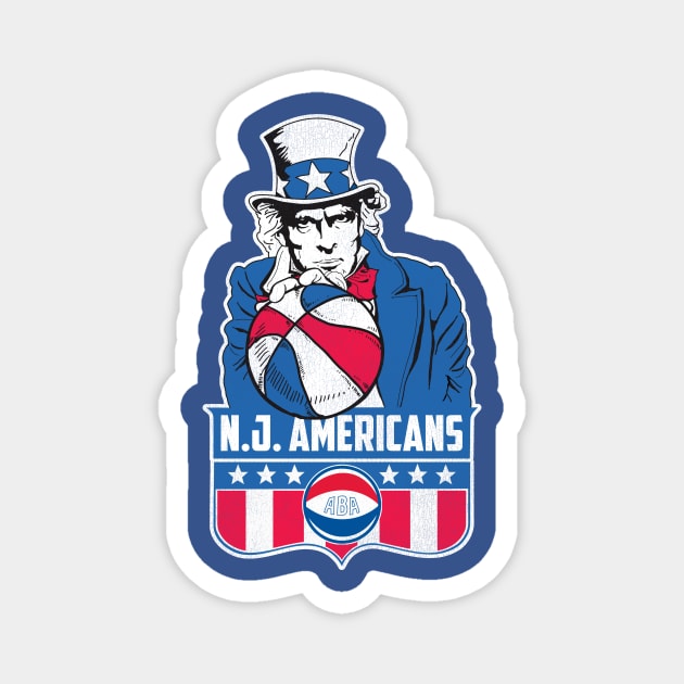 Defunct New Jersey Americans Basketball Magnet by Defunctland