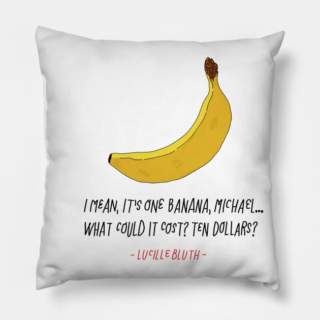 Lucille Bluth Pillow by leeannwalker