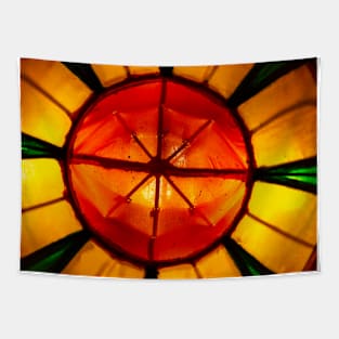 Red Yellow Green Abstract Pattern Tapestry