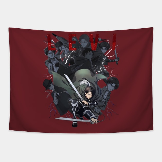 Levi Ackerman Tapestry by qlippo3@gmail.com