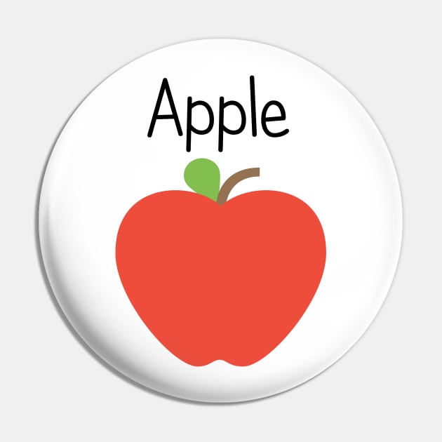 Red Apple Pin by EclecticWarrior101