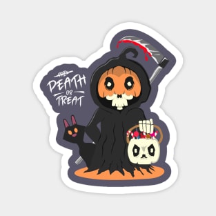 Hello, Death or treat on Halloween Magnet