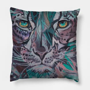 Snow Leopard Pillow