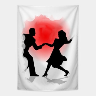 Swing Dancers Tapestry