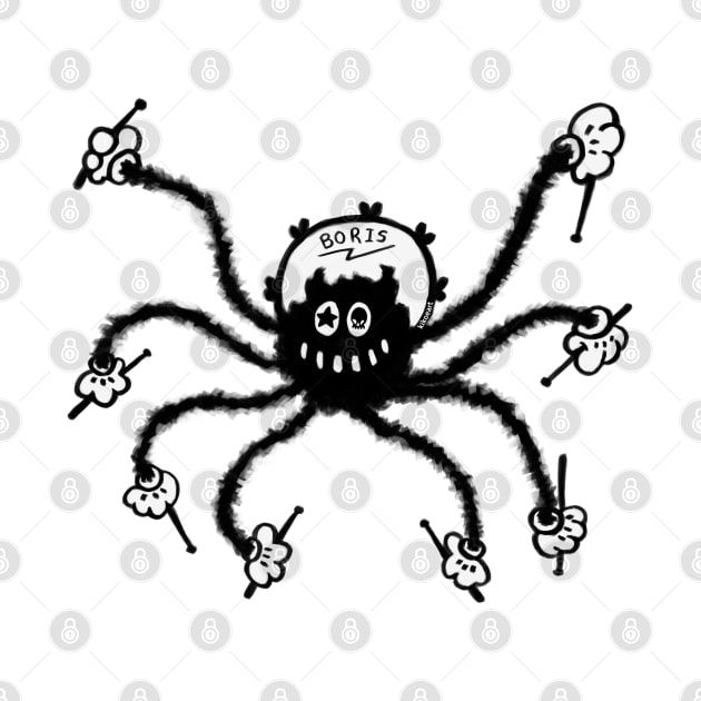 Boris the Spider Old School Cartoon Character by KikoeART