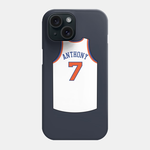 Carmelo Anthony New York Jersey Qiangy Phone Case by qiangdade