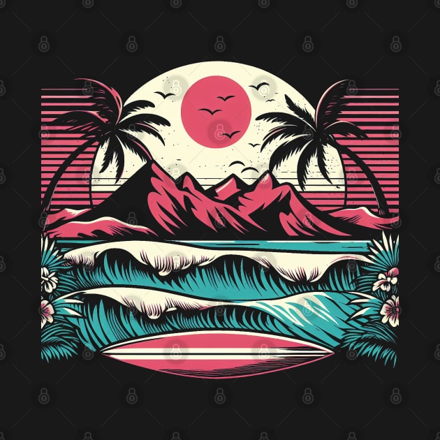 Retro Surf Vibes by SimpliPrinter