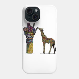 Giraffe and freakshake Phone Case