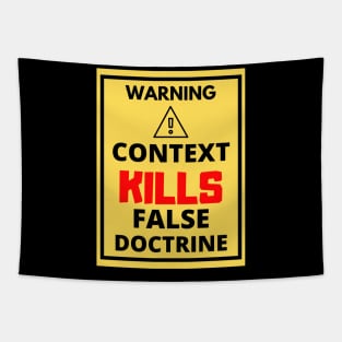 Context Kills False Doctrine Tapestry