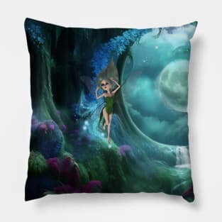 The magic of the fairy moon dancing in the moonlight Pillow