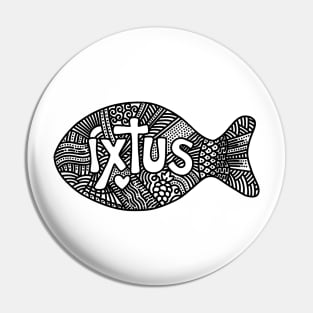 The Christian symbol, the fish is Jesus Christ. Pin