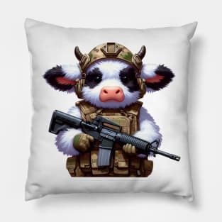 Tactical Fluffy Cow Pillow