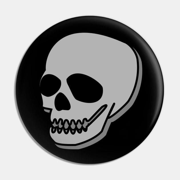 Cartoon Skull Pin by notneck