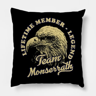 Monserrath Name - Lifetime Member Legend - Eagle Pillow