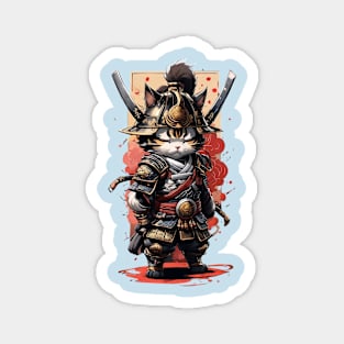 Samurai Cat 14 Magnet