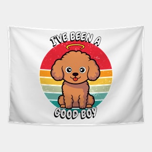 Cute brown Dog is a Good Boy Tapestry