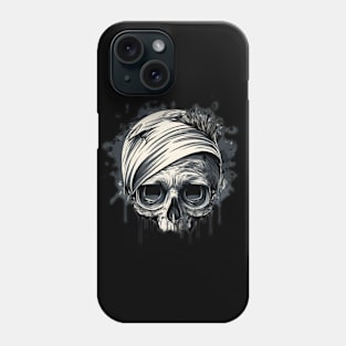 Dark skull halloween theme Phone Case