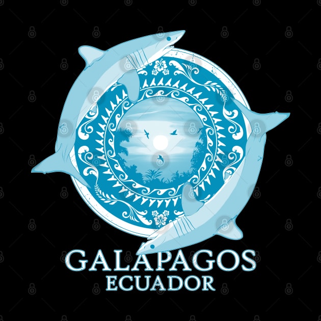 Mako Sharks Ecuador Galápagos by NicGrayTees