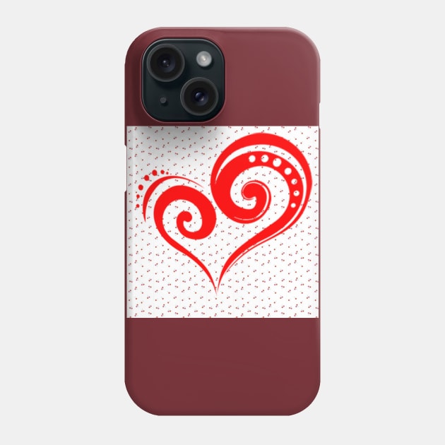 Valentine's day special Heart Phone Case by Rivas Teepub Store