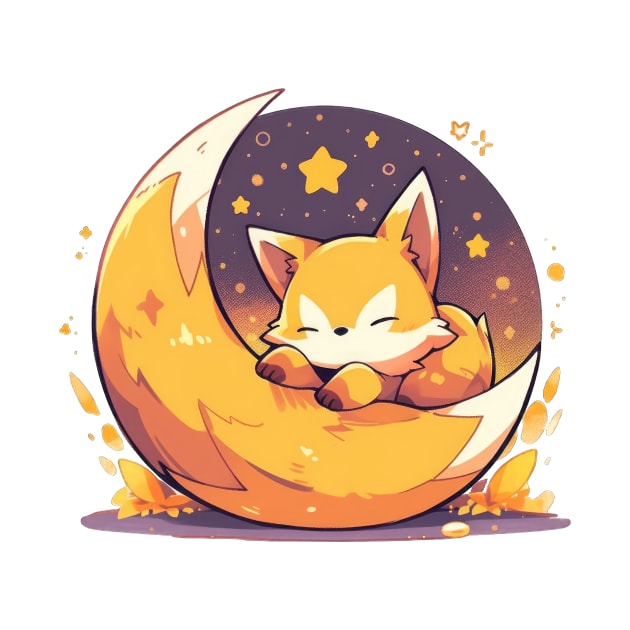 The fox jumps over the moon by Youthinasia