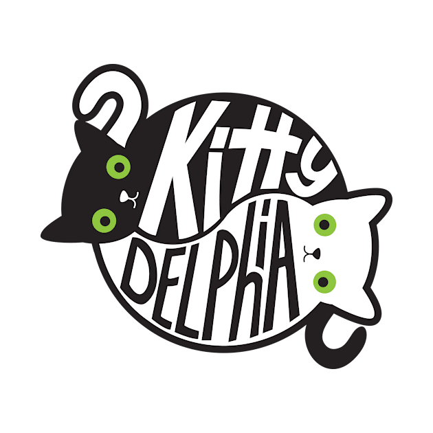 Kittydelphia Yin Yang Cats (Color) by oliveandrye