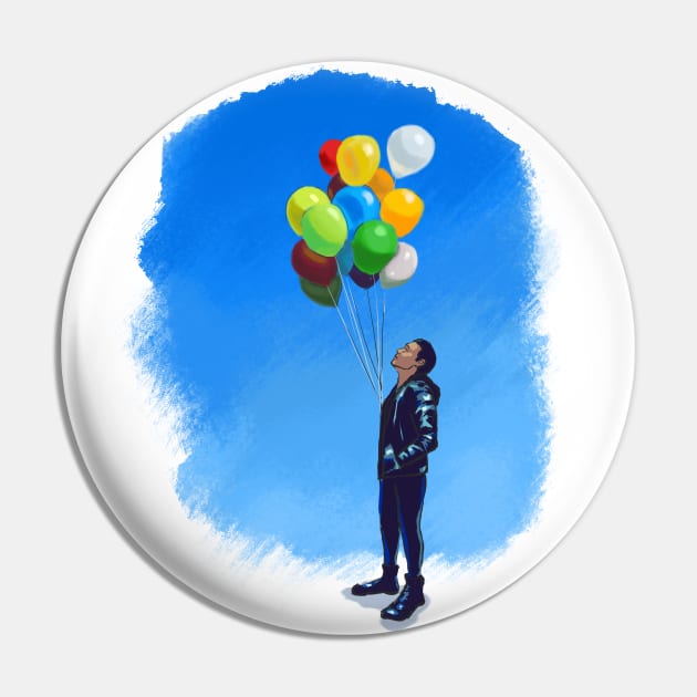 Umbrella Academy - Ben Hargreeves & Balloons Pin by brainbag