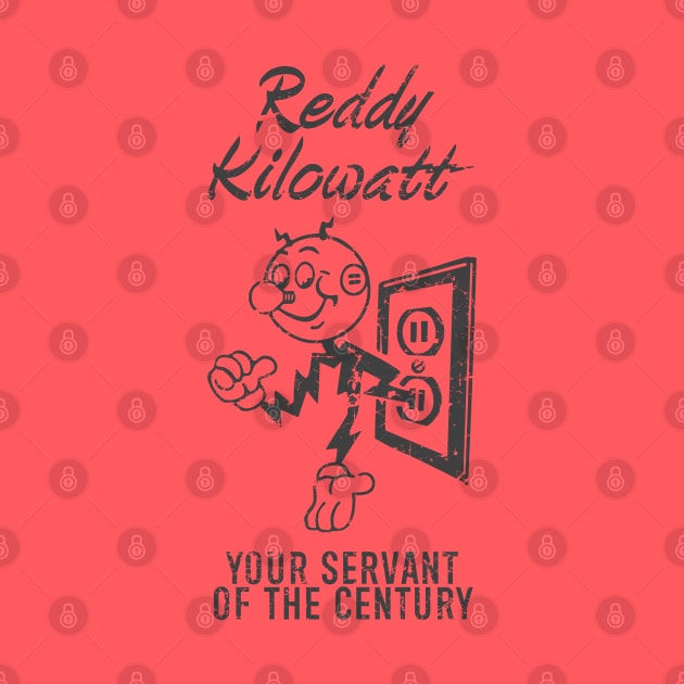 Reddy Kilowatt - Vintage Retrocolor Black by Sayang Anak