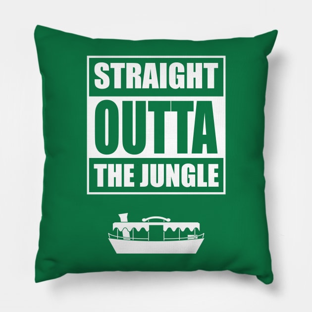 Straight outta the Jungle Pillow by old_school_designs